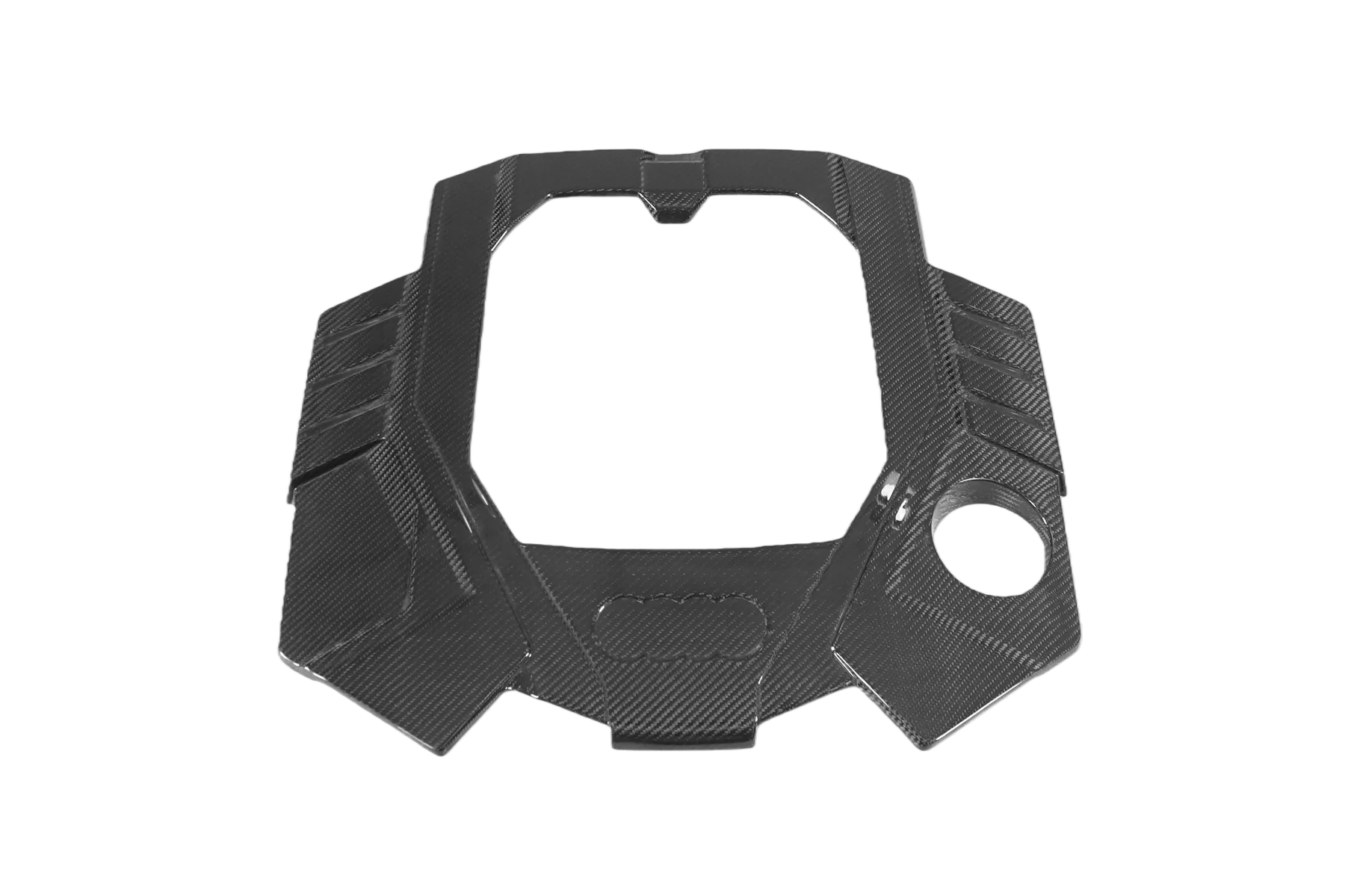 OEM Style Dry Carbon Fiber Engine Cover Replacement 2019-2025 Audi RS6 Avant C8 & RS7 C8 Quattro