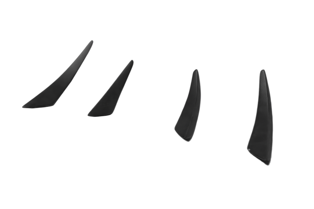 Exotics Style Carbon Fiber Front Canards for 2014-2021 BMW 2 Series F22 F23 (M-Tech Only)